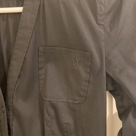 Armani Exchange Black Button-Down Shirt (XS) - Picture 5 of 6